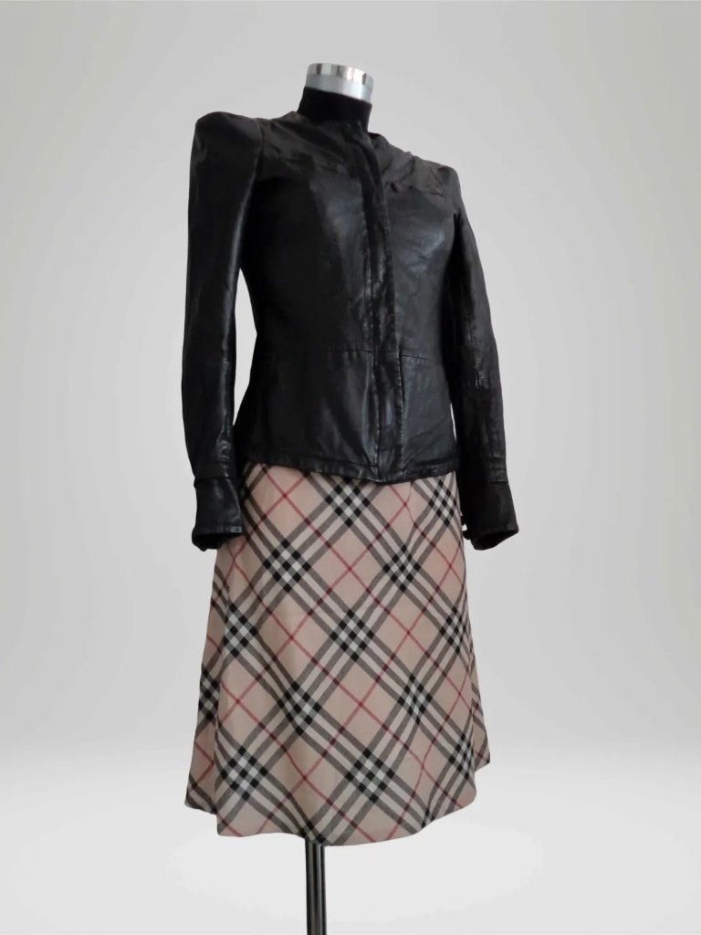 Stella Nova kalfsleren jasje, maat 38, origineel, Kleding | Dames, Maat 38/40 (M), Verzenden, Zwart, Stella Nova
