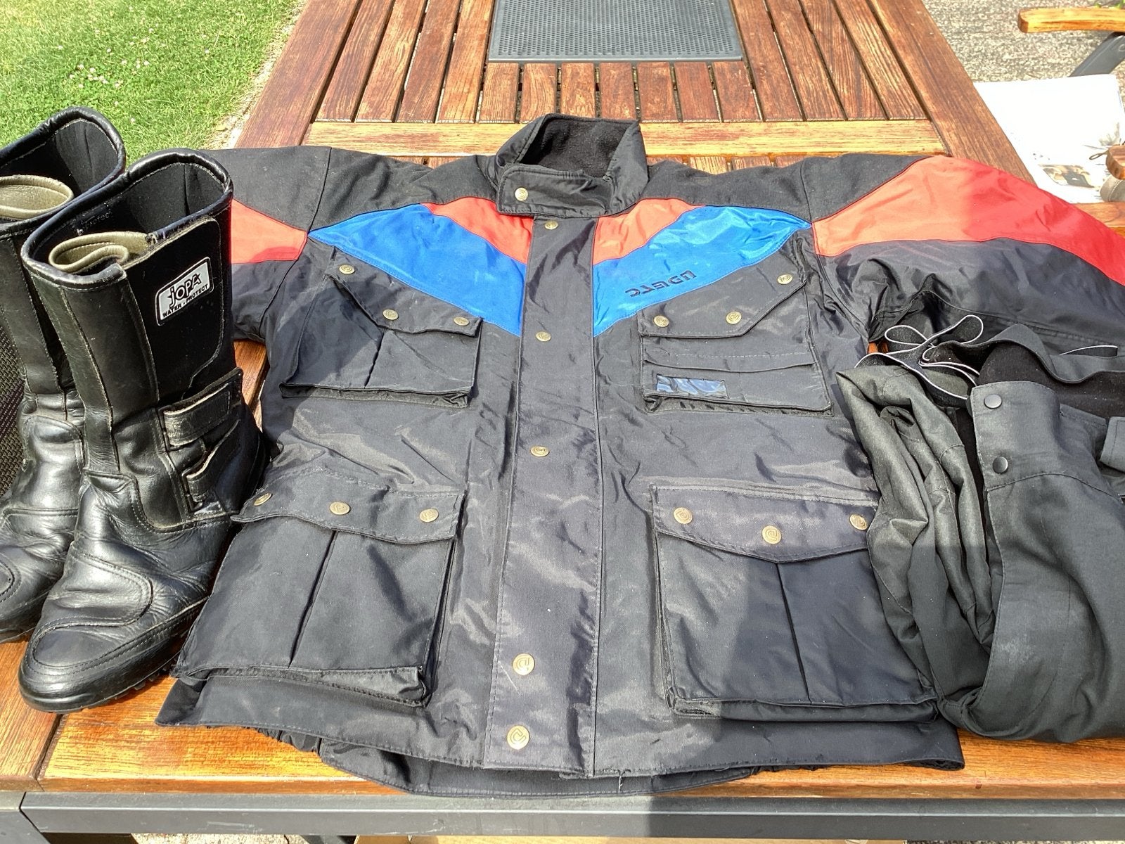 Damen motorjas, broek en Jopa laarzen, Ophalen of Verzenden, Tweedehands, Heren, Jas | textiel