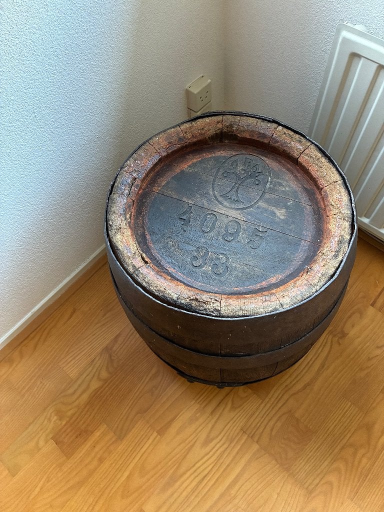 Origineel stoer Oranjeboom biervat, bierton zwaar eiken, Ophalen, Gebruikt, Bruin, Hout