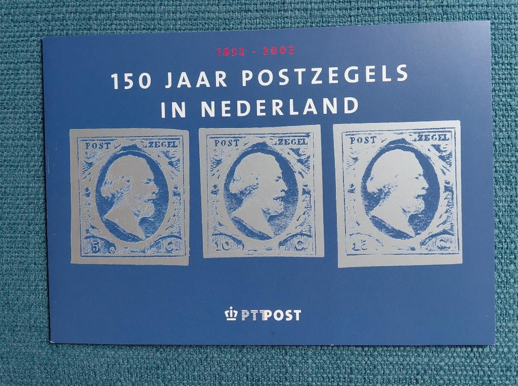 150 jaar postzegels in Nederland (Mapje AMPHILEX 2002), Ophalen of Verzenden