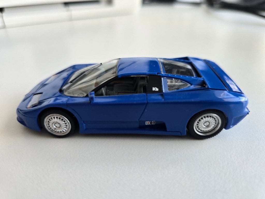 Bugatti EB110 blauw, Ophalen of Verzenden, Gebruikt, Auto, Overige merken