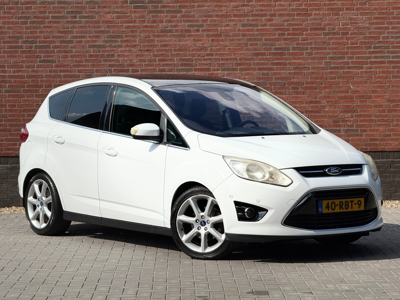 Ford C-Max 1.6 Scti Ecoboost 150pk 2011 Navi Trekhaak Netjes, Auto's, Voorwielaandrijving, 4 cilinders, Wit, Origineel Nederlands