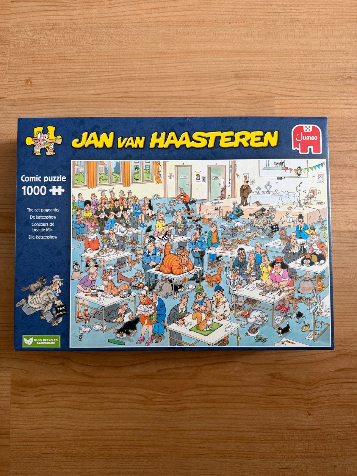 Jan van Haasteren De Kattenshow 1000 stukjes, Ophalen, Meer dan 50 stukjes, Zo goed als nieuw, 6 jaar of ouder