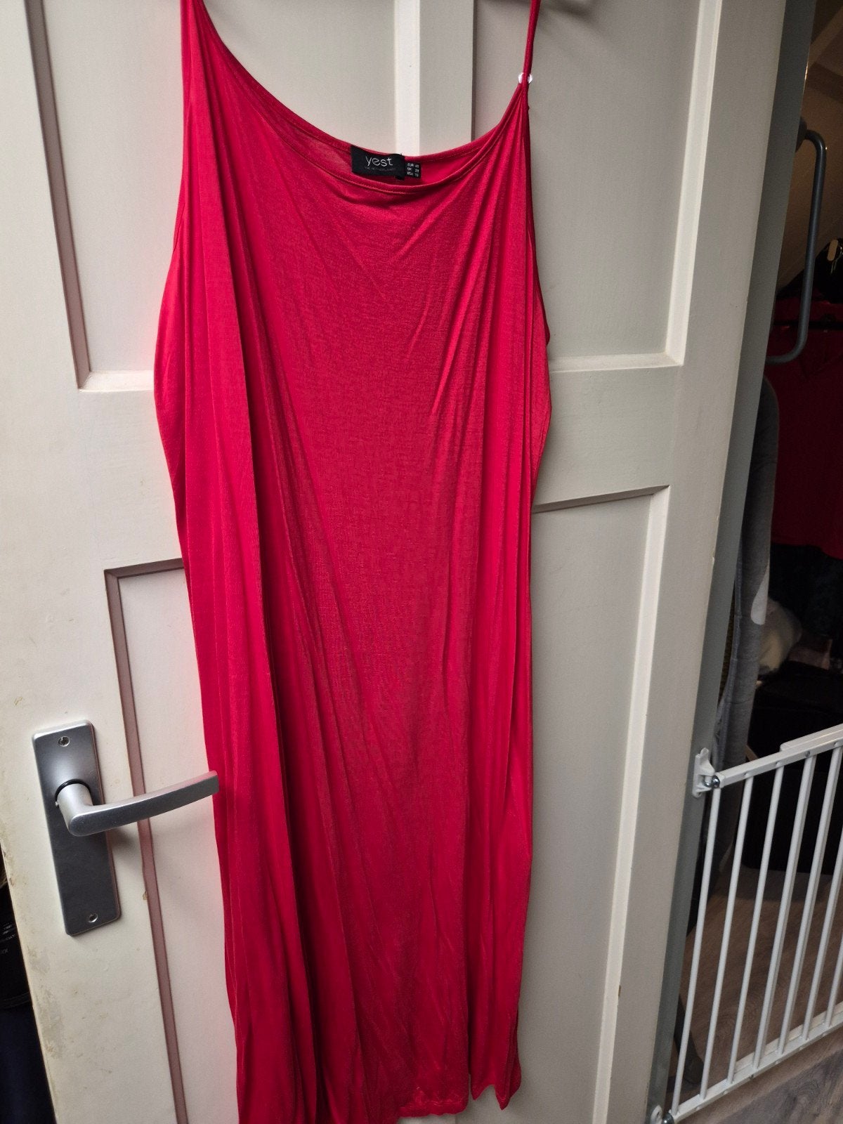 Yest rode maxi jurk - Maat 46/48 (XL), Kleding | Dames, Maat 46/48 (XL) of groter, Nieuw, Ophalen of Verzenden, Yest