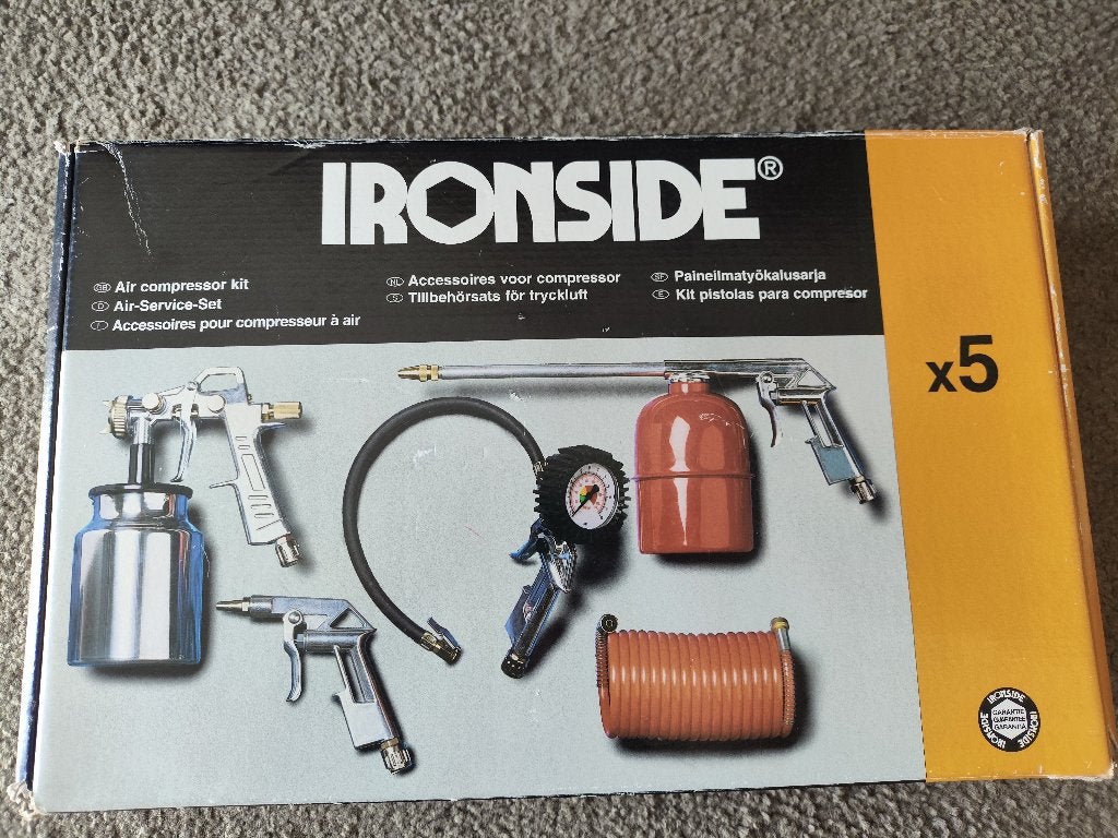 Ironside COMPRESSORKIT 5DLG (Bandenpomp ontbreekt), Ophalen of Verzenden, Gevuld, Nieuw