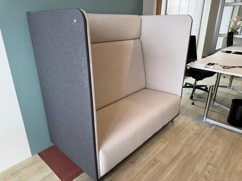 Akoestische bank/telefooncel - 153x145x80 cm, Ophalen, Gebruikt, 150 tot 200 cm, Tweepersoons