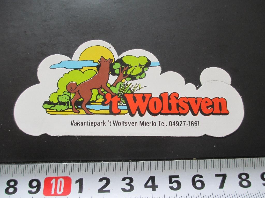 sticker vakantiepark mierlo 'T WOLFSVEN, Ophalen, Zo goed als nieuw