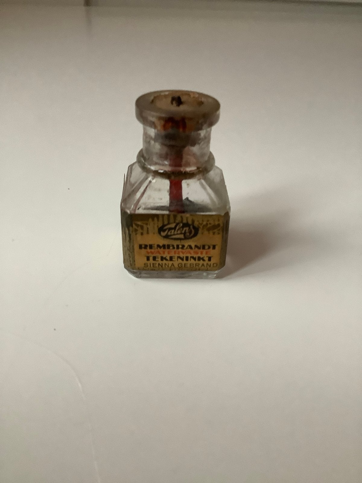 Vintage Talens Rembrandt Tekeninkt Sienna Gebrand Flesje, Ophalen of Verzenden