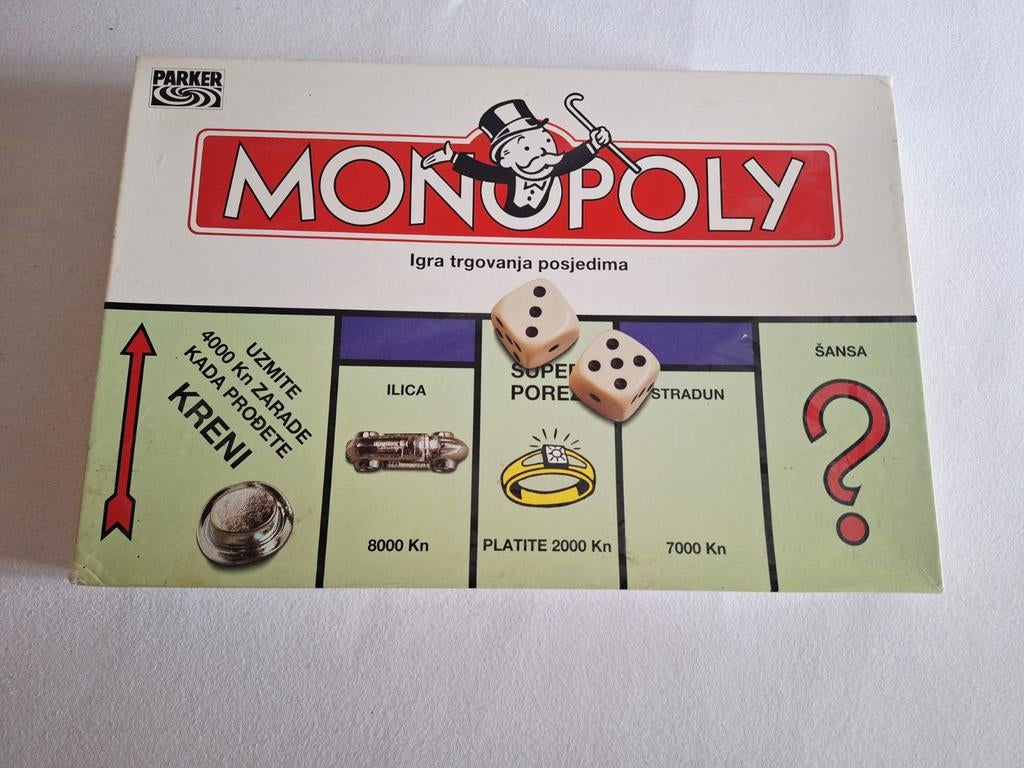 Monopoly Kroatië Editie - Zo goed als nieuw, Ophalen of Verzenden, Zo goed als nieuw, Parker