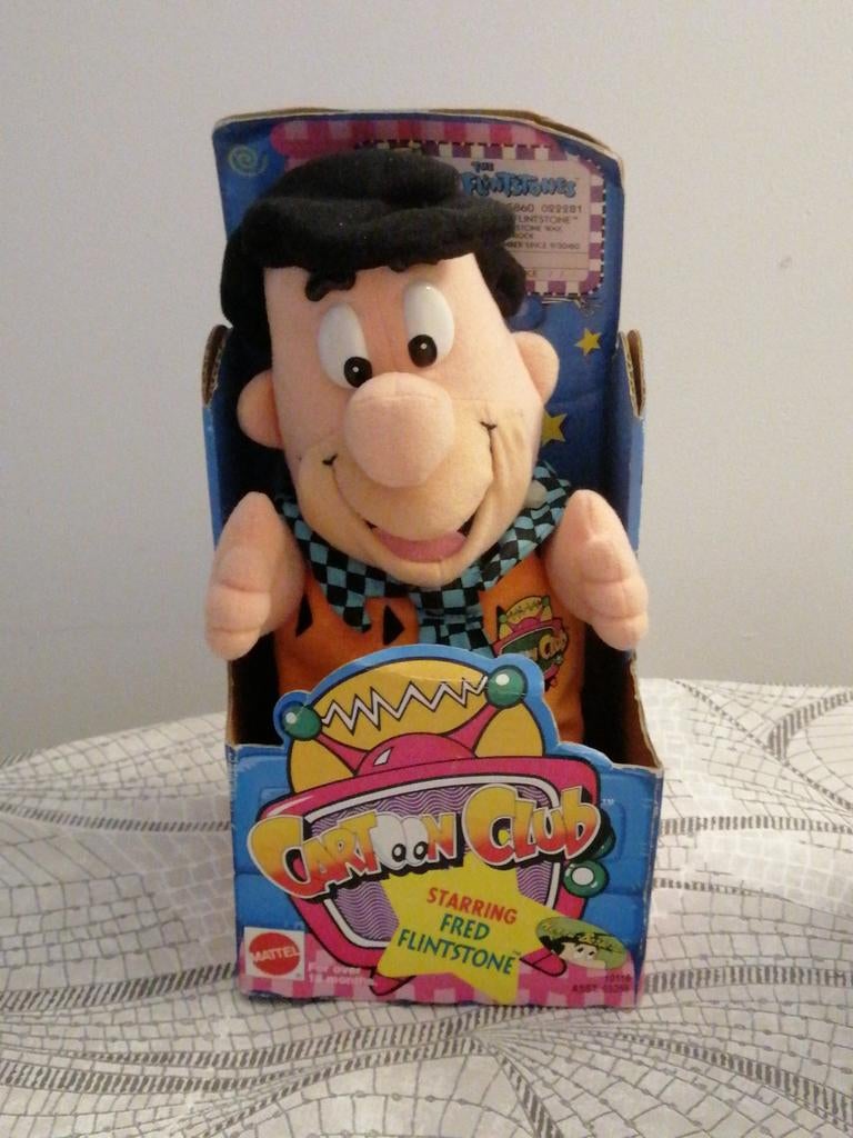 MATTEL STARRING FRED FLINTSTONE Cartoon Club Pluche, Ophalen of Verzenden, Zo goed als nieuw, Overige typen