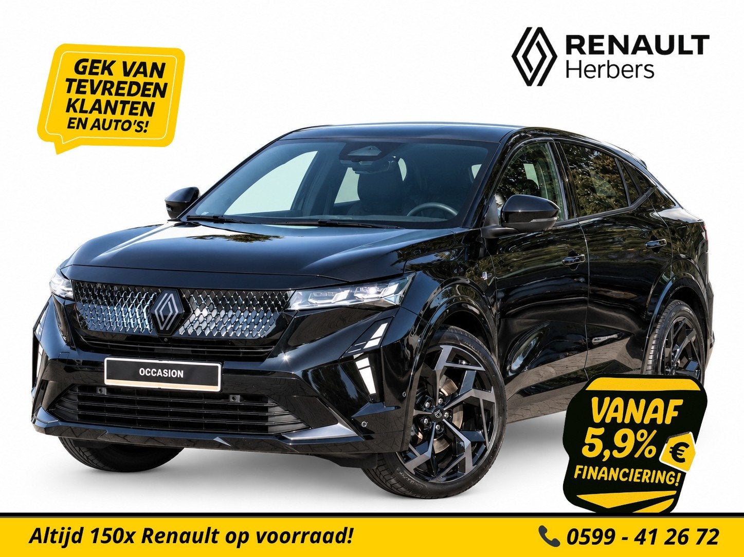 Renault Rafale 1.2 E-Tech 4x4 plug-in hybrid 300 atelier Alp, Auto's, Automaat, Dealer onderhouden, Gebruikt, 1199 cc