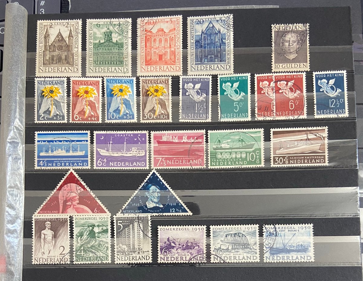 Kaveltje Nederland mooi gebruikt, Ophalen of Verzenden, Na 1940, Gestempeld