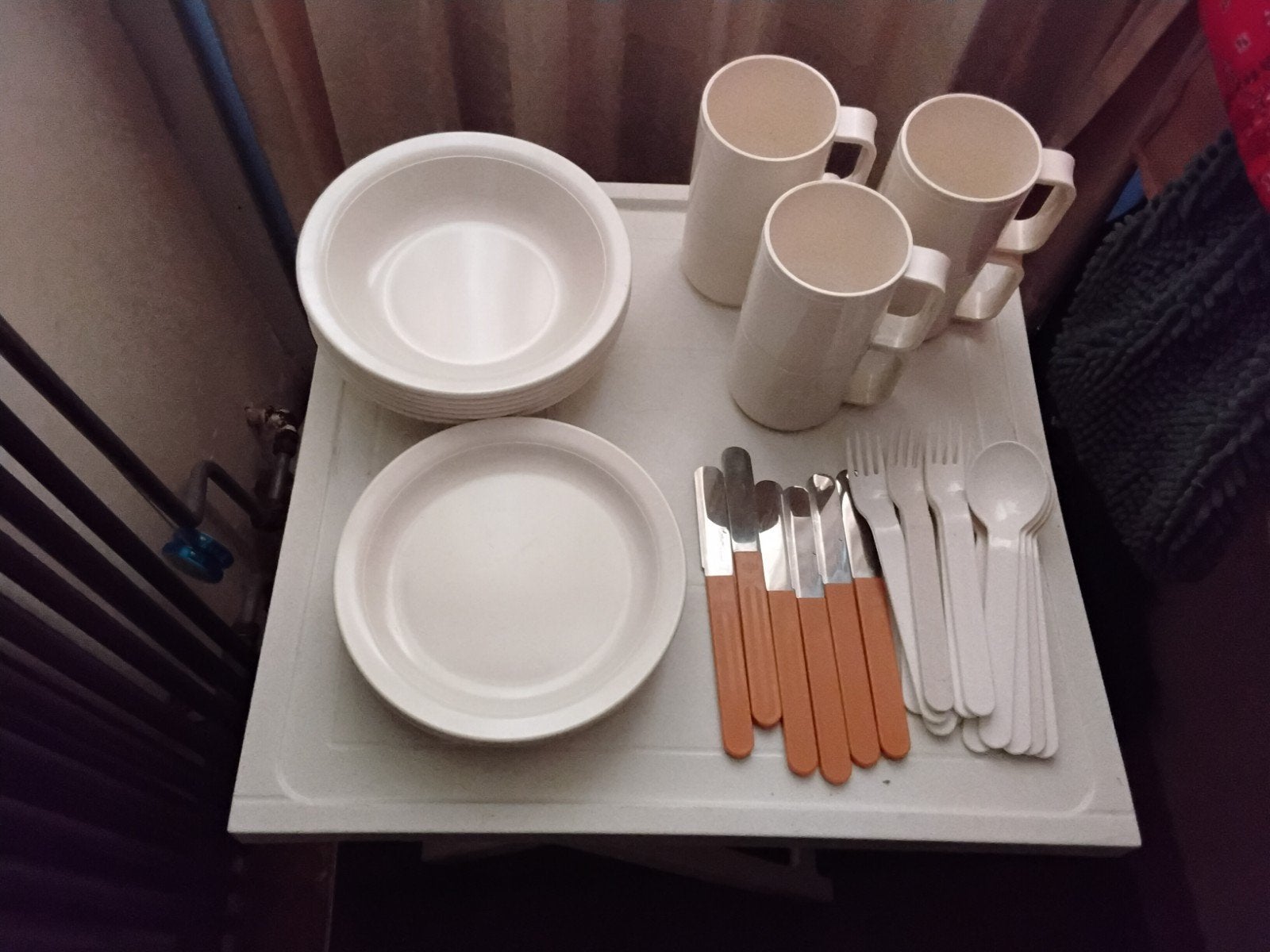camping servies, Ophalen of Verzenden, Zo goed als nieuw