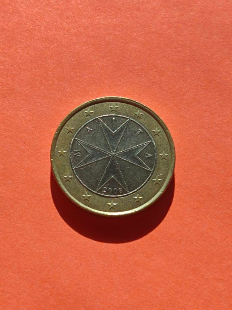 1 euro Malta 2008, Postzegels en Munten, Munten | Europa | Euromunten, Ophalen of Verzenden, Malta, 2 euro
