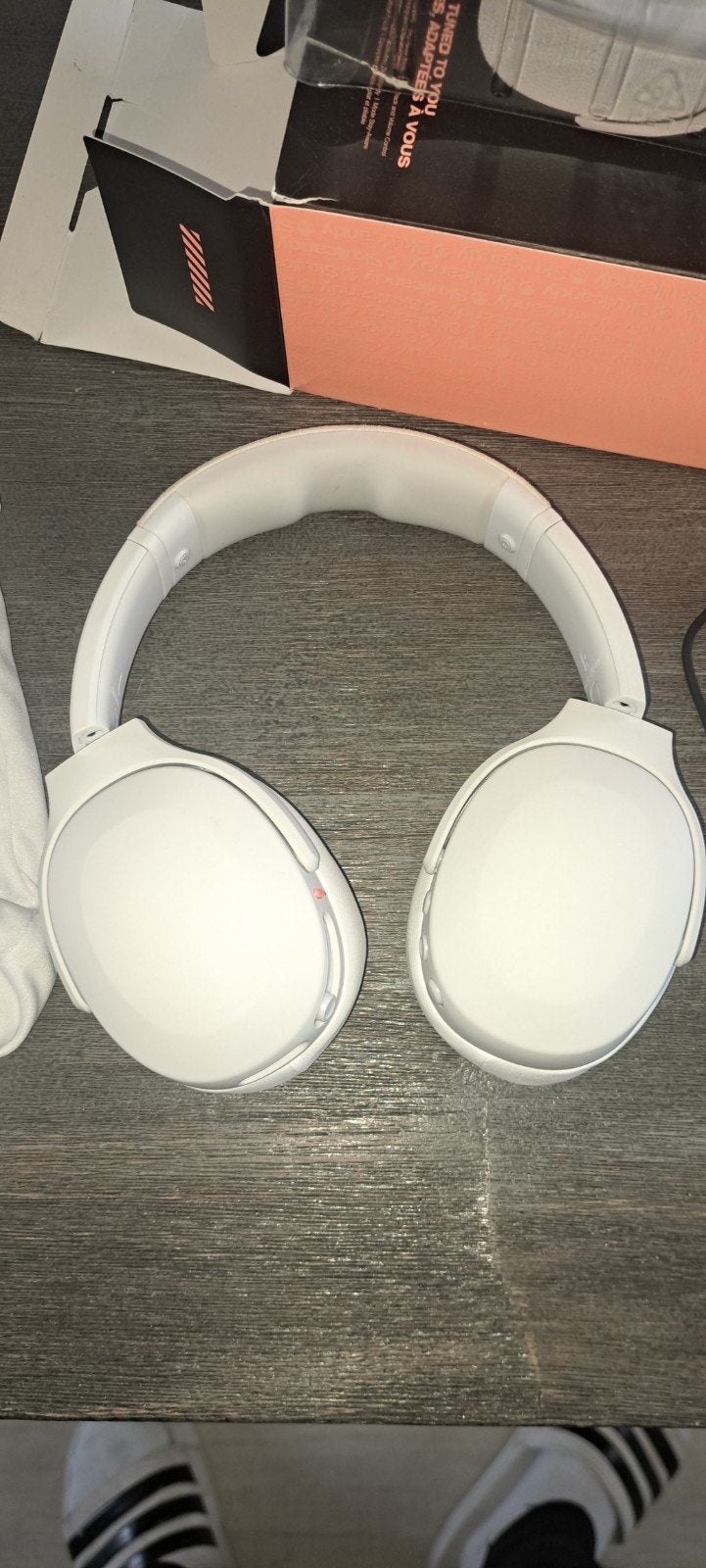 Skullcandy Crusher Evo Koptelefoon - Wit met accessoires, Audio, Tv en Foto, Ophalen, Draadloos, Zo goed als nieuw, Skullcandy