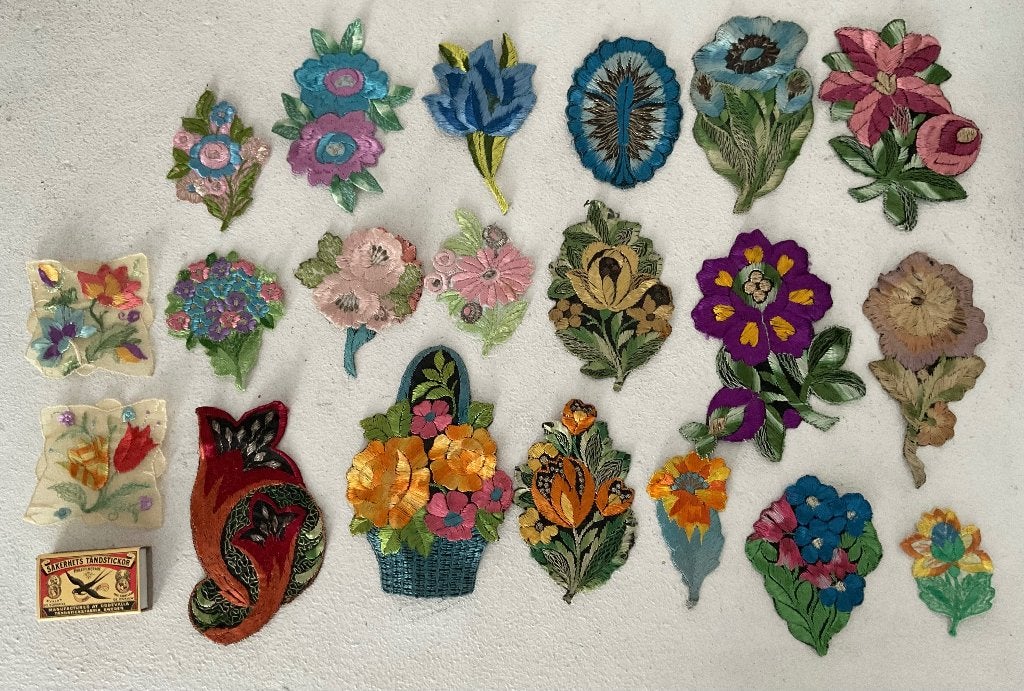 Applicatie zijde Turmac bloemen, Ophalen, Zo goed als nieuw, Overige applicaties