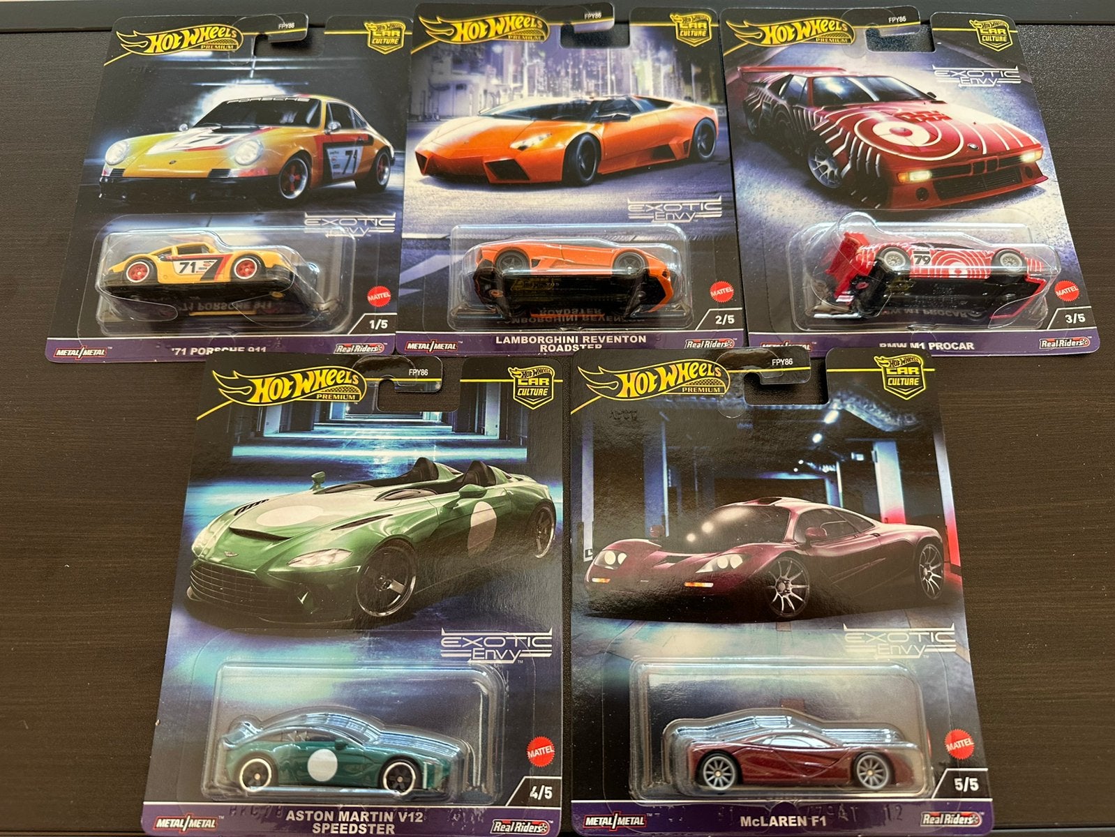 Hot Wheels Exotic Envy 3 set, Ophalen of Verzenden, Nieuw, Auto