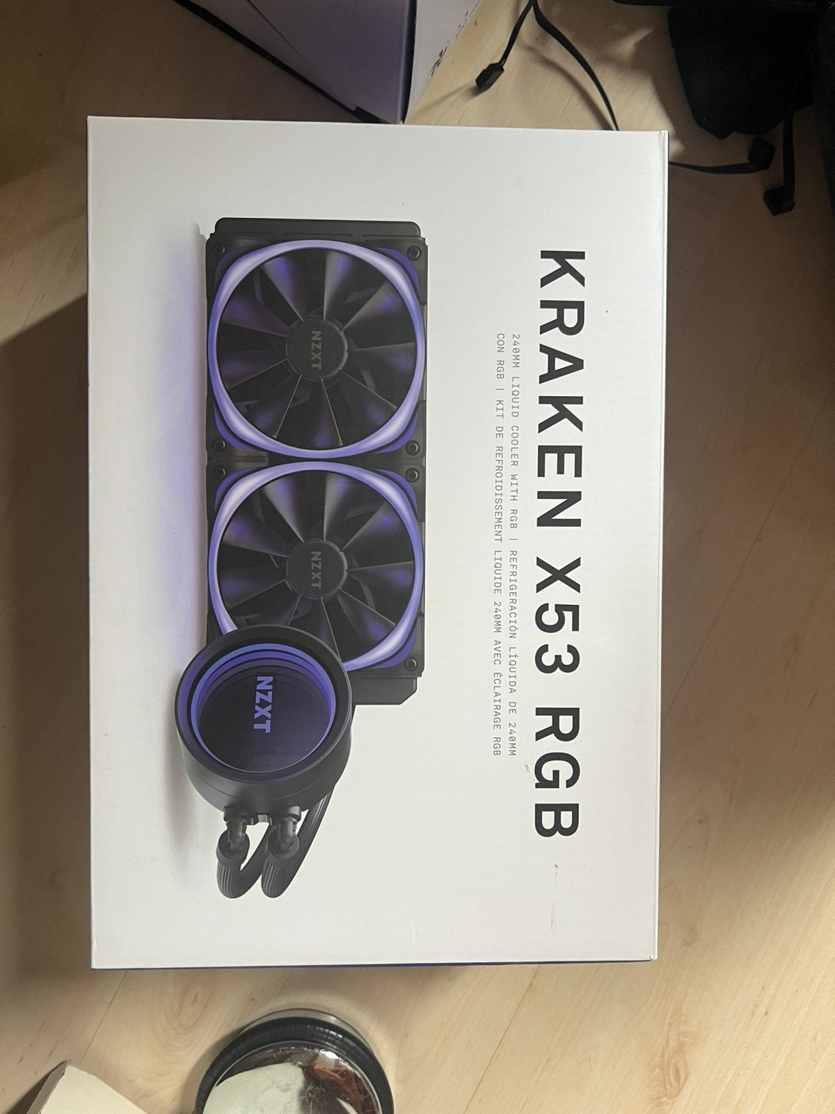 NZXT Kraken x53 RGB | 240mm infinity mirror (zwart), Computers en Software, Computerkoelers, Ophalen of Verzenden, Gebruikt, Waterkoeling
