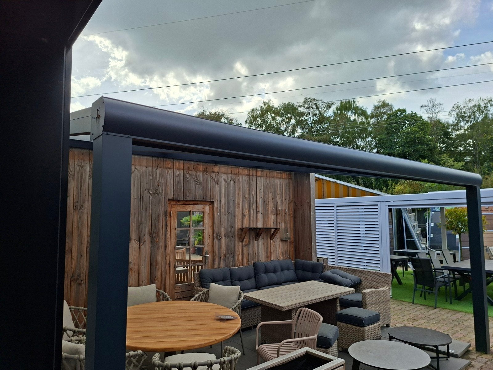 Showmodel Aluminium Overkapping 506x350 cm, Ophalen, Zo goed als nieuw, Beton