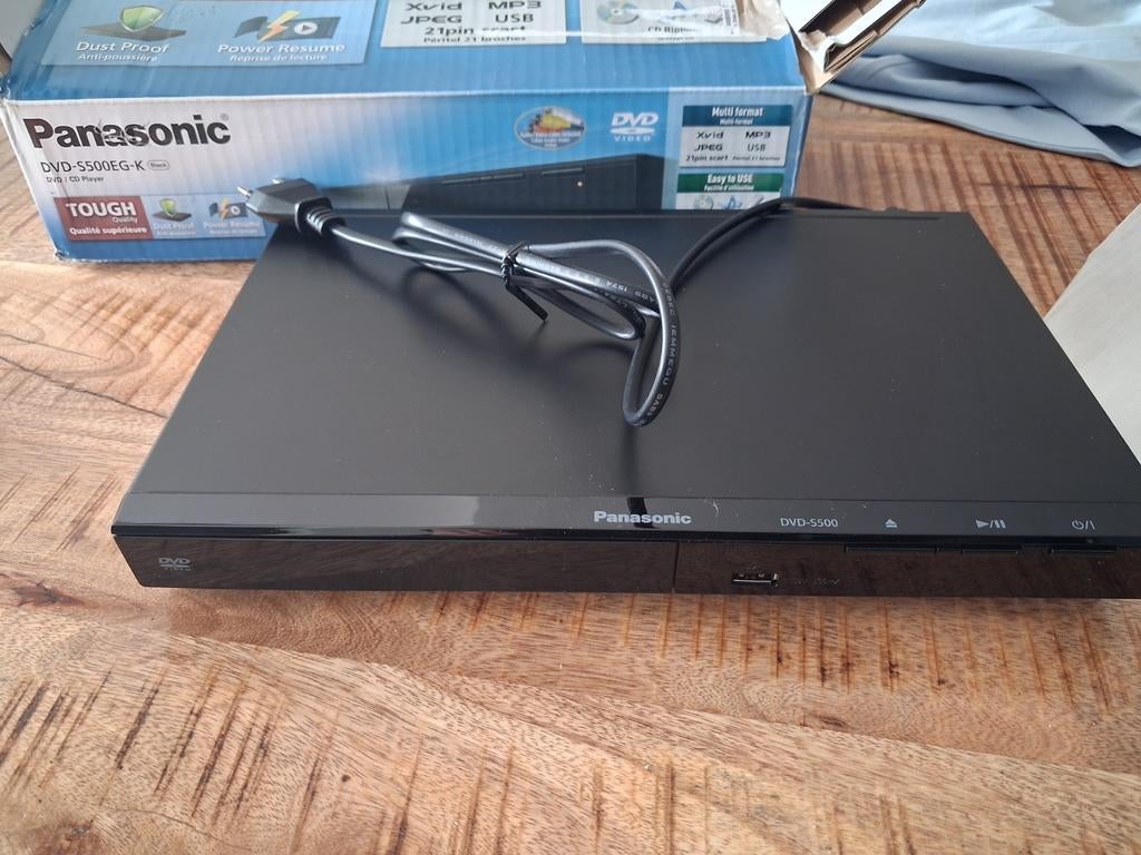Panasonic DVD-S500EG-K DVD-speler, Ophalen, Nieuw, Dvd-speler, Panasonic