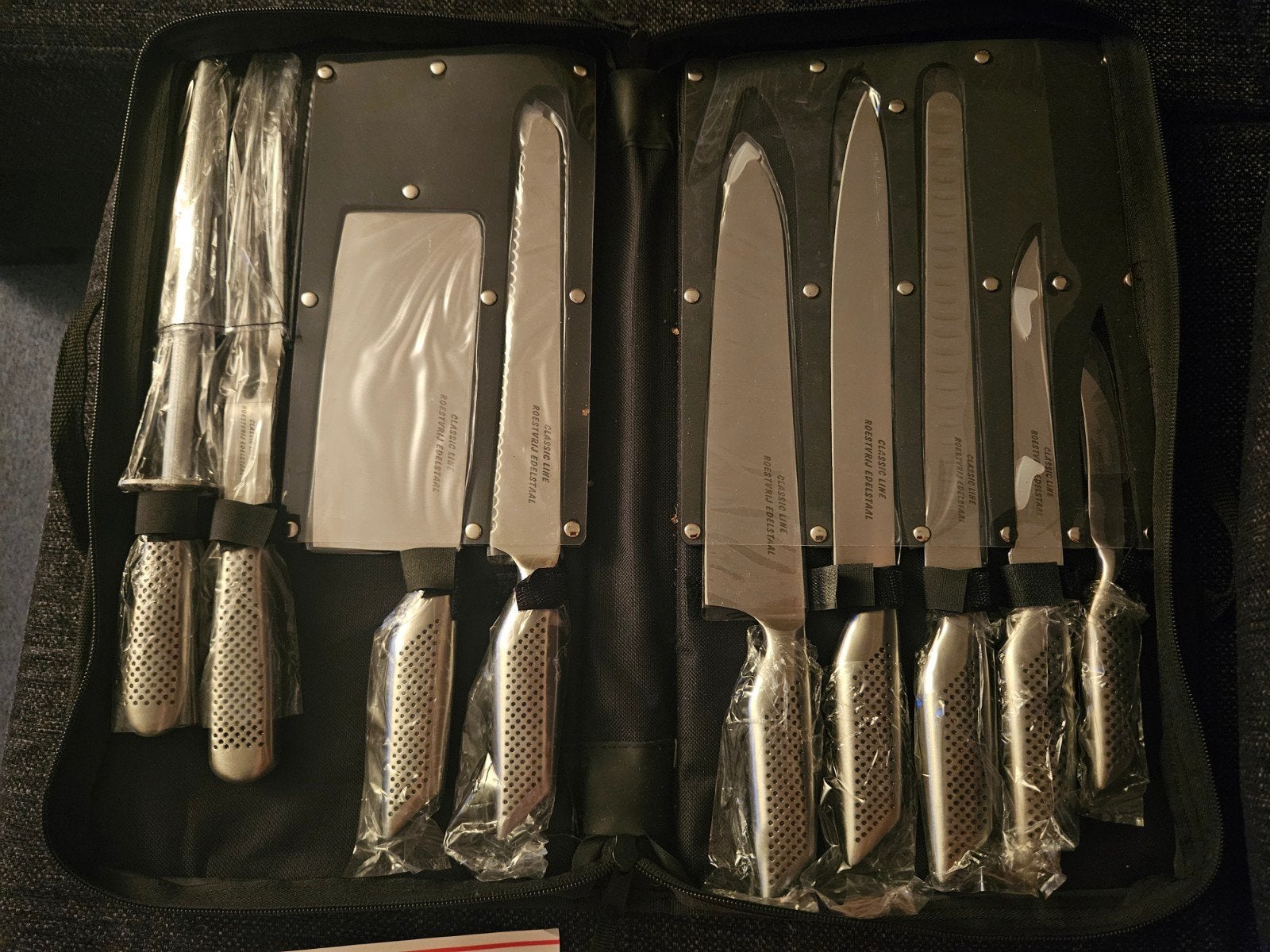 Complete en gloednieuwe 10 delige messenset van classic line, Huis en Inrichting, Keuken | Bestek, Bestekset, Nieuw, Ophalen of Verzenden