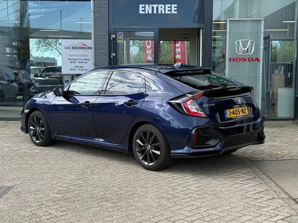 HONDA Civic 1.0 i-VTEC 126pk CVT 5D Elegance | carplay | ada, Auto's, Honda, 12 maanden, Gebruikt, Blauw, 988 cc