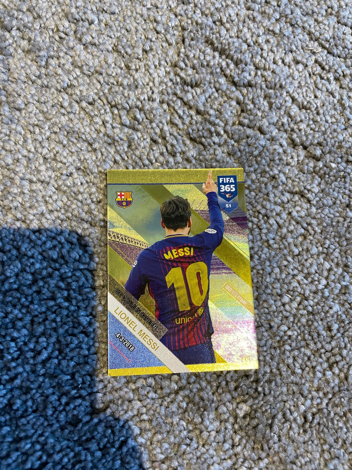 Zeldzame Panini Adrenalyn FIFA 365 kaart - Lionel Messi, Verzamelen, Ophalen of Verzenden, Zo goed als nieuw, Buitenlandse clubs