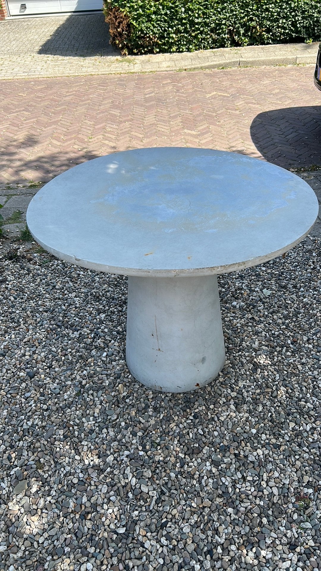 Sissy boy betonnen tuintafel dm 100 cm, Ophalen, Gebruikt, Rond, Overige materialen