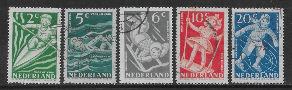 1948, Kinderzegels [508-12] (K2204), Postzegels en Munten, Postzegels | Nederland, Ophalen of Verzenden