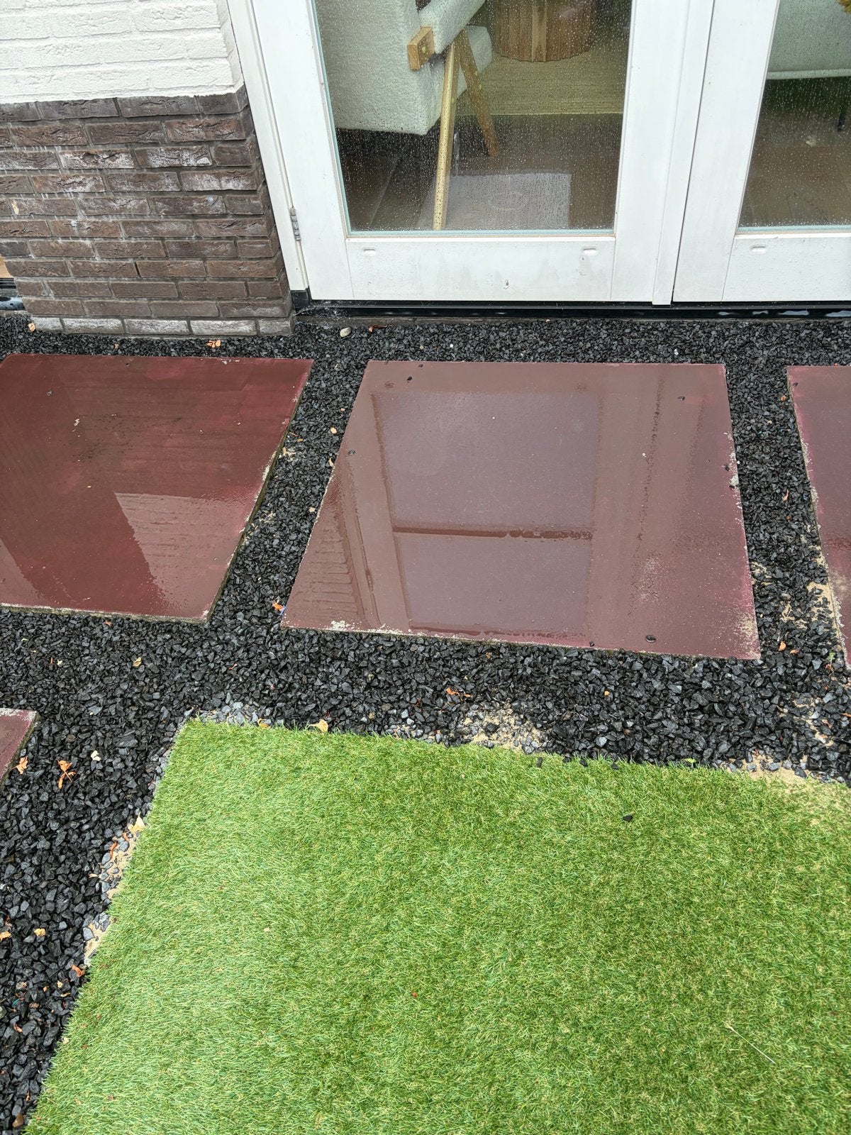 9 gebruikte terrastegels 100x100 cm - opknapper, Ophalen, Gebruikt, 5 tot 10 m², Beton