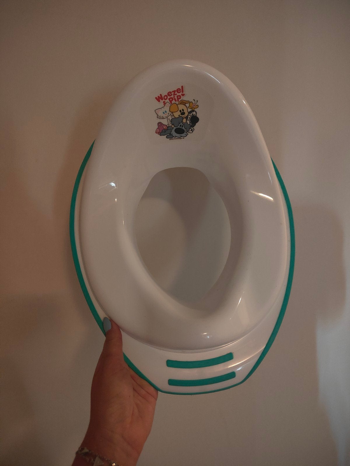 Wc verkleiner Woezel en Pip, Ophalen