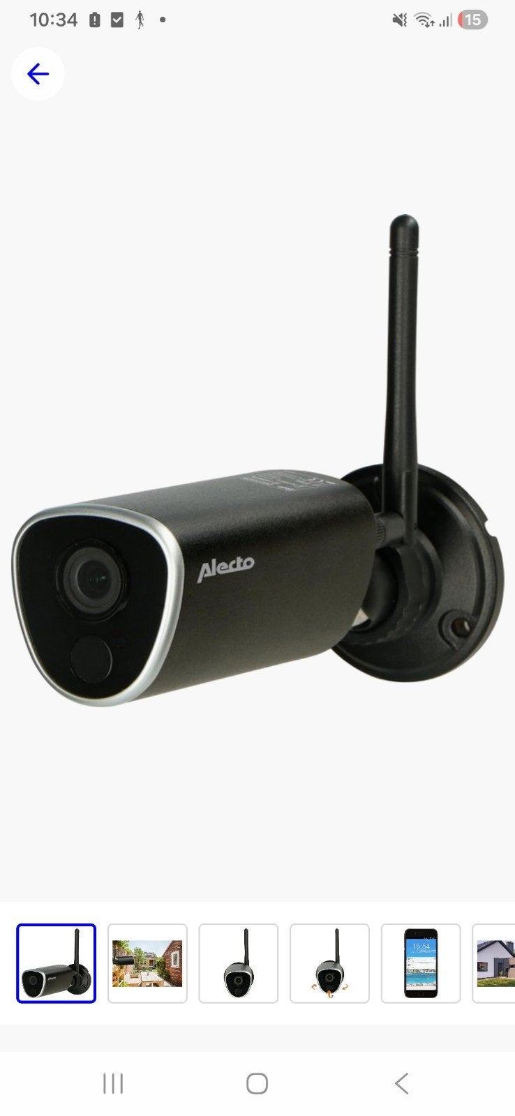 Alecto buiten camera, Ophalen of Verzenden, Gebruikt, Buitencamera