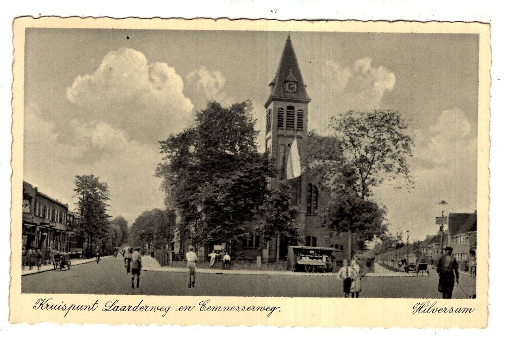 Hilversum Laarderweg   eemnesserweg  1936, Verzenden, 1920 tot 1940, Gelopen, Noord-Holland