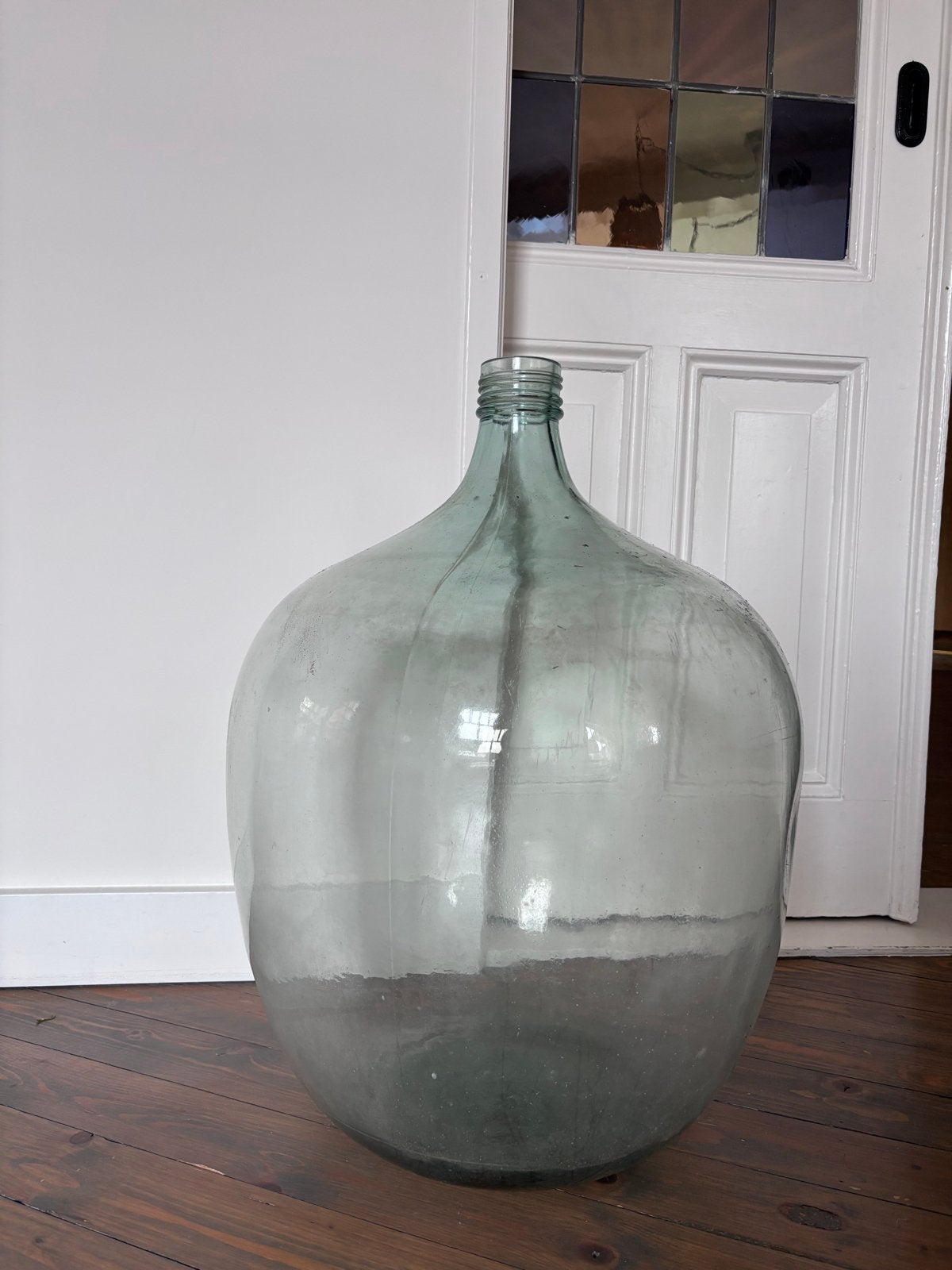 Grote brocante glazen gistfles - 60 liter, Ophalen