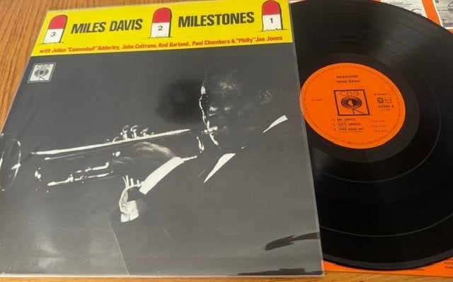 Miles Davis Milestones Cbs 62308 Nl, LP, Gebruikt, Originele persing, Ophalen of Verzenden