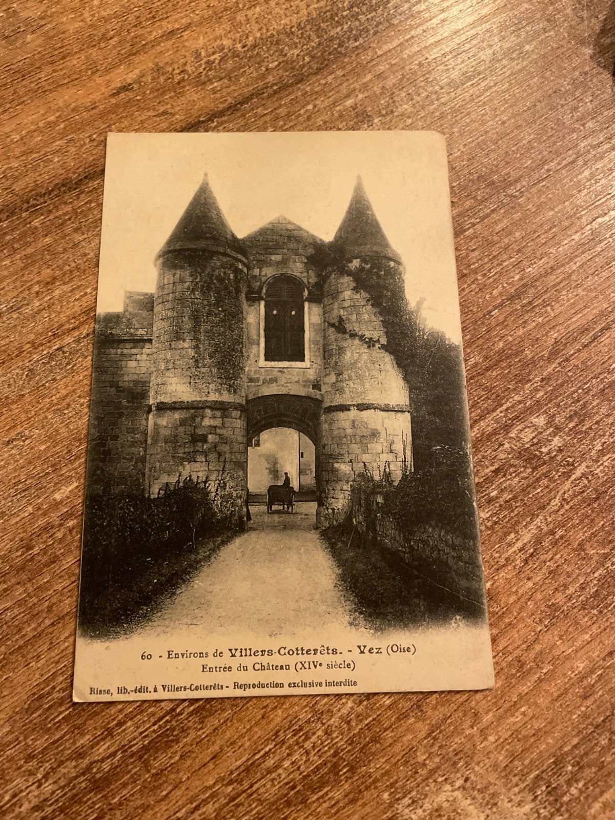 Oude Ansichtkaart Kasteel Vez (Oise) Frankrijk 1918, Ophalen of Verzenden, Voor 1920, Gelopen, Frankrijk