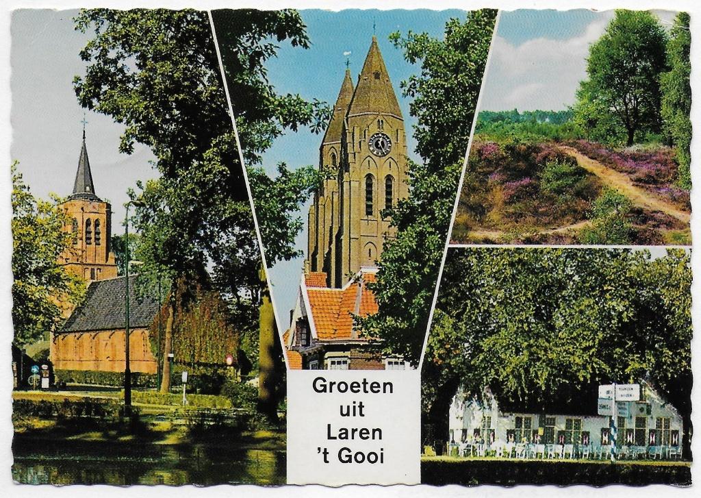 Laren 't Gooi Gelopen Ansichtkaart ( B4510 ), Ophalen of Verzenden, 1960 tot 1980, Gelopen, Noord-Holland