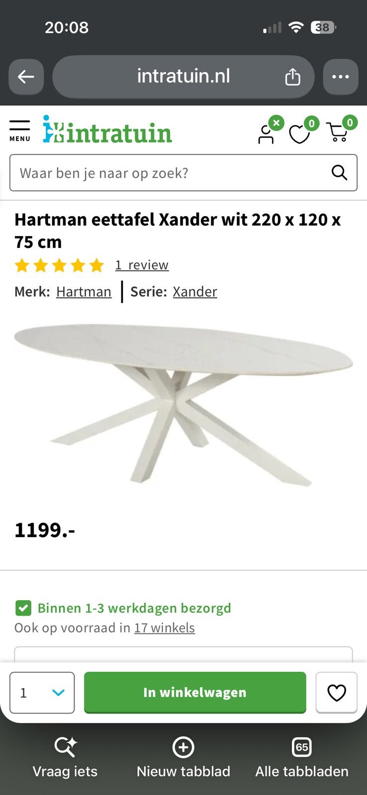 Nieuwe tuintafel met keramiek marmer blad, Ophalen, Nieuw, Ovaal, Aluminium