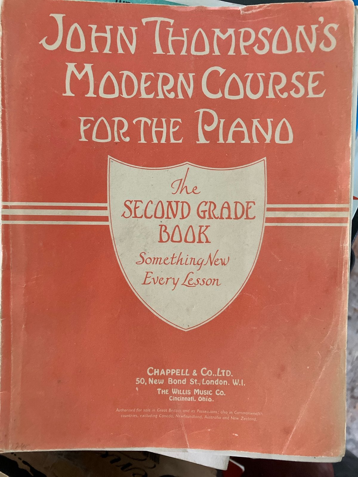 John Thompson's Moderne Pianocursus - Boek 2, Muziek en Instrumenten, Bladmuziek, Gebruikt, Klassiek, Les of Cursus, Ophalen of Verzenden