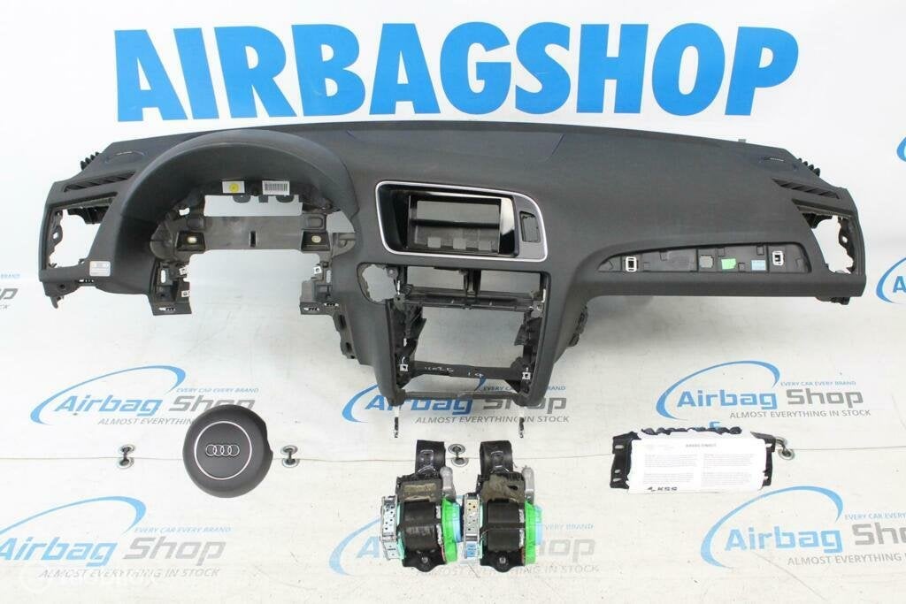 Airbag set Dashboard zwart stiksels rond airbag Audi Q5-8R