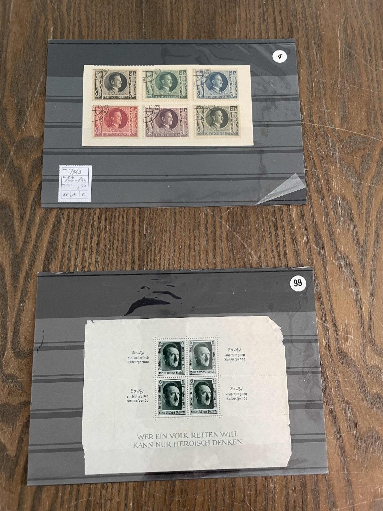 oude postzegels Duitsland 2 kaarten, Verzenden