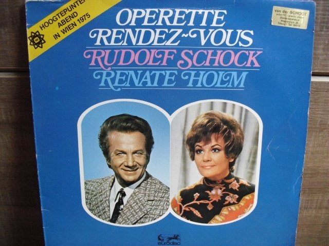 Rudolf Schock en Renate Holm "Operette Randez-Vous" LP, LP, Gebruikt, Ophalen of Verzenden, Beschermende buitenhoes