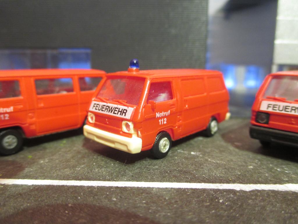 1979 Mitsubishi L300 Bestelbus - Rietze Brandweer #5, Ophalen of Verzenden, Gebruikt, Bus of Vrachtwagen, Rietze