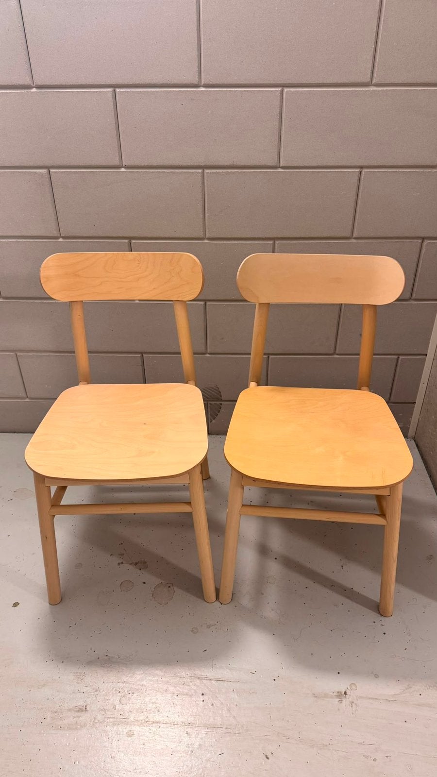 Ikea Ronninge eetkamerstoel 2x, Ophalen, Zo goed als nieuw, Wit, Twee