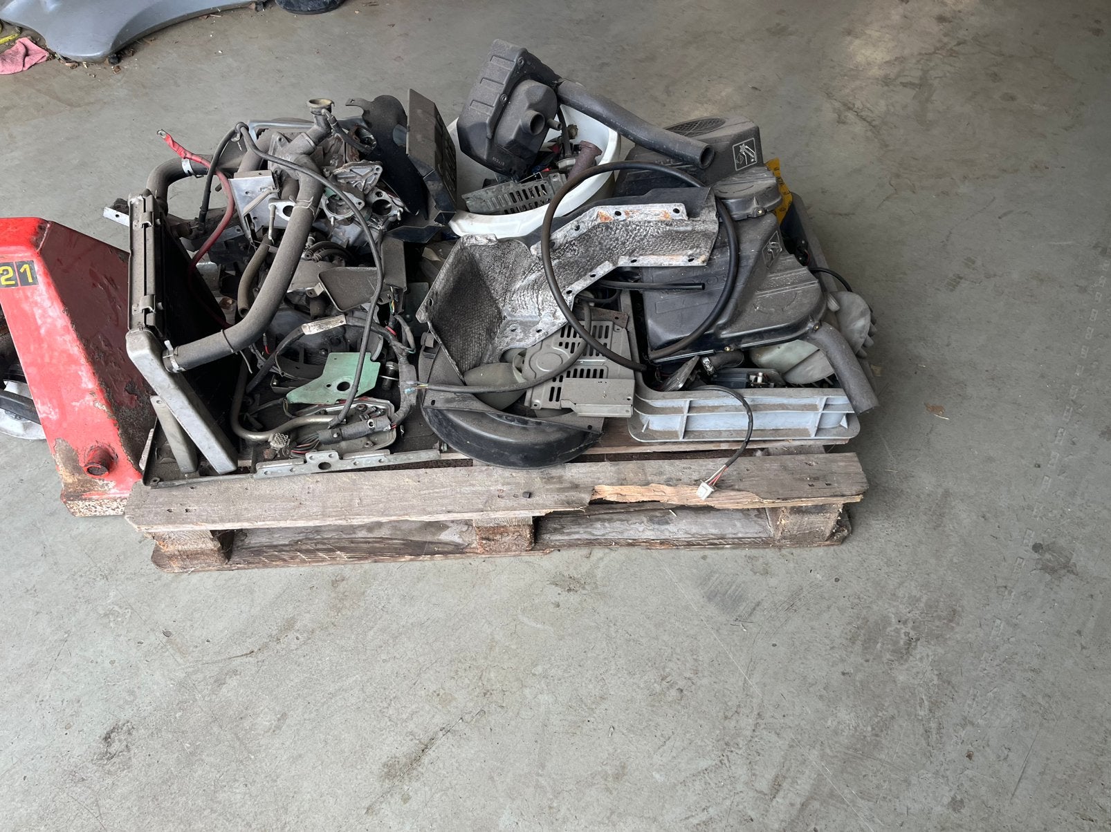 Diverse onderdelen honda aggregaat water gekoelt, Doe-het-zelf en Verbouw, Aggregaten, Ophalen, Gebruikt, Minder dan 5 kVA, Benzine