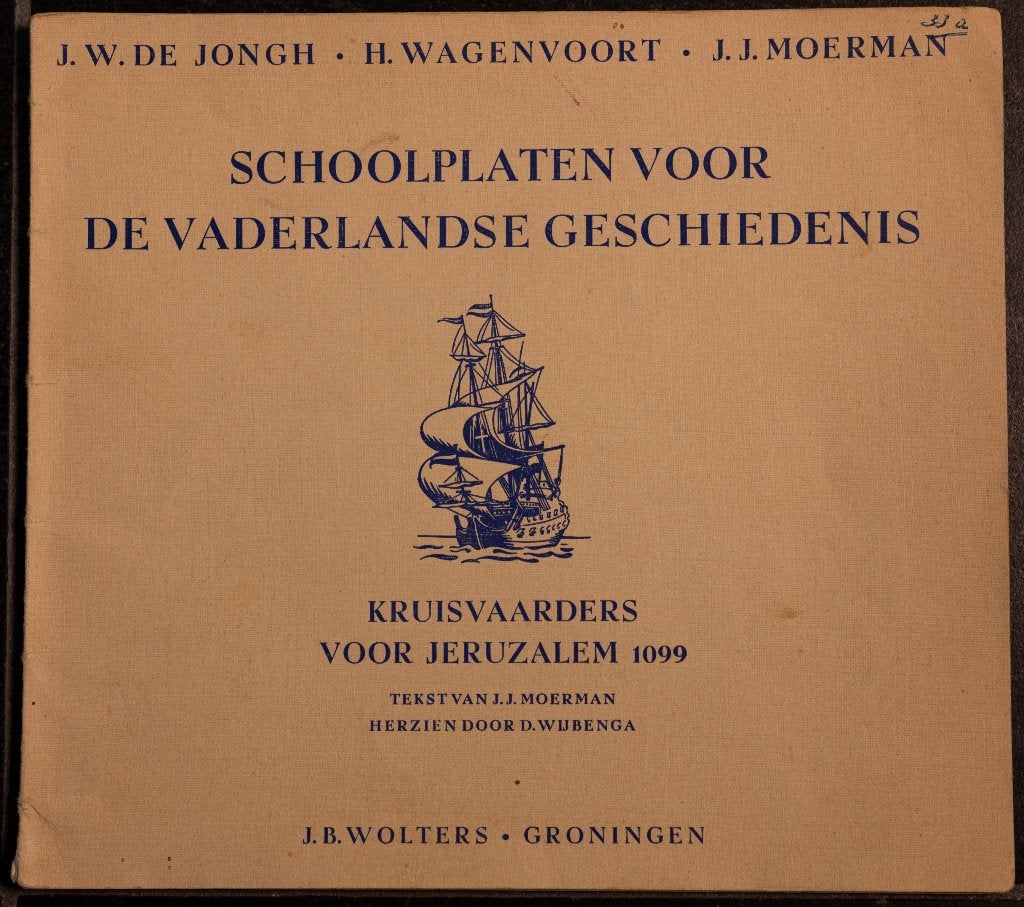 Schoolplaat boekje   Kruisvaarders voor Jeruzalem, Antiek en Kunst, Antiek | Schoolplaten, Ophalen of Verzenden, Natuur en Biologie