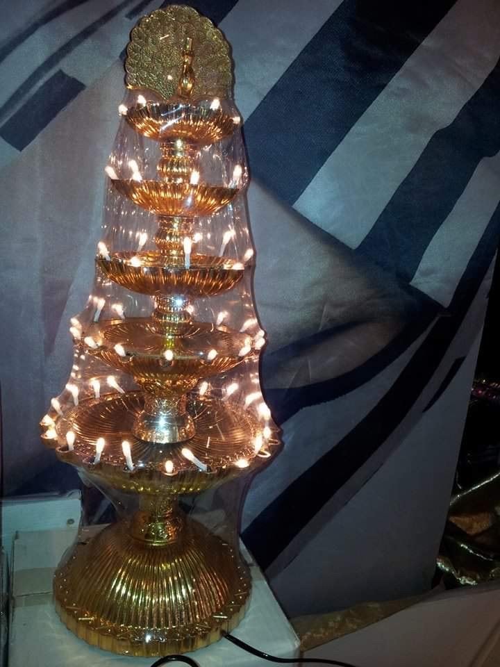 Gouden Diya Lamp - Traditionele Indiase Verlichting, Ophalen of Verzenden