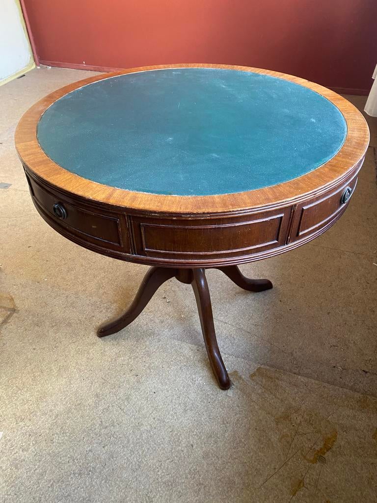 Antieke ronde biedermeier tafel doorsnee 87, Ophalen of Verzenden