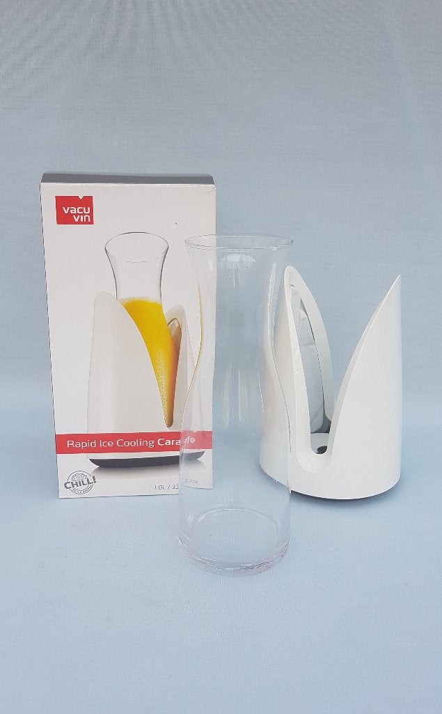 Vacuvin Rapid Ice Cooling - koeler met glazen karaf - Nieuw, Flessenkoeler, Glas, Nieuw, Ophalen of Verzenden