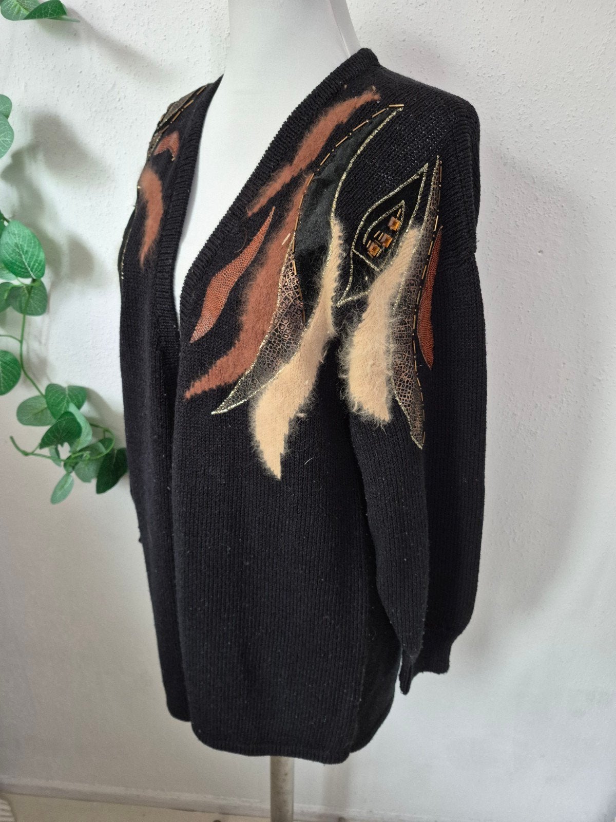Prachtig patched vintage vest M/L, Kleding | Dames, Vintage, Ophalen of Verzenden, Zo goed als nieuw, Maat 42/44 (L)